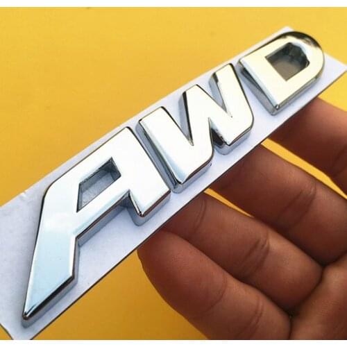 3D Metal AWD Auto Trunk Tailgate Emblem Badge Decal Sticker Car Accessories