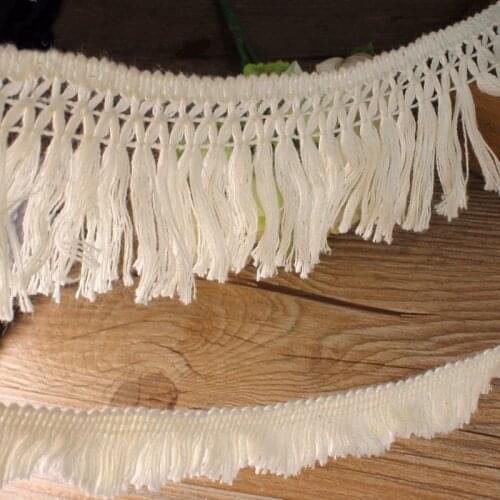5Yards 5.5cm width Cotton Tassel Free Shipping Cotton Fringe Lace Trim Lace Sewing Craft Material Z749