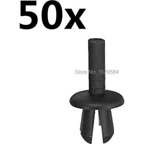50 Nylon Push-Type Retainer Clip Fastener ( 10x7x5mm ) 000-990-03-92 ,947-098 Fits Into 5mm Hole
