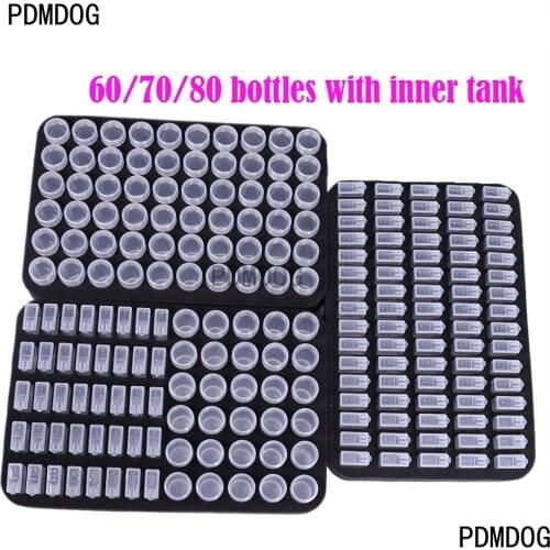 60 slot foam with bottle Diamond Painting Accessories Container Storage Bag Carry Case Sticker Box Convenience Bead Mural Tools