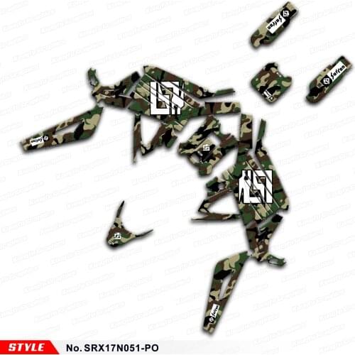 Aftermarket Personalized Graphics Camouflage Stickers for Sur Ron Light Bee X/S Bike, Style No.SRX17N051-PO