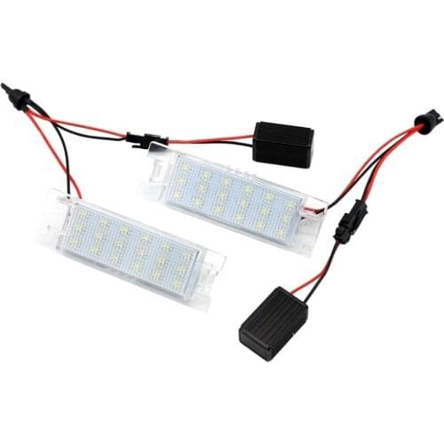 Car License Plate Lamp LED Rear Number Plate Light for Vauxhall Opel Astra Car License Plate LampH J Corsa D Insignia Zafira B