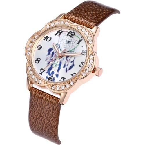 Montre femme Top Luxury Design Fashion Womens Watches Diamond Edge Flower Dial Watch For Women Dress Quartz Watch WristWatch