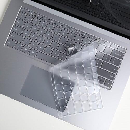 XSKN Keyboard Cover Skin for Microsoft Surface Laptop 4 Surface Laptop 3/2/1 Type Cover Ultra Slim Clear TPU Waterproof Film