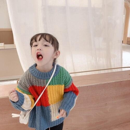 2021 Childrens wear autumn new fashion childrens sweater girls parent-child sweater toddler girl sweater