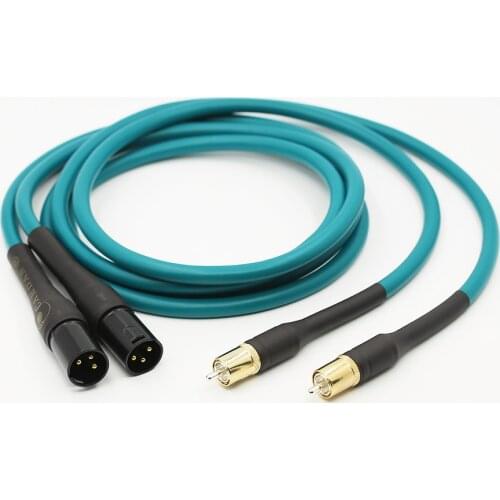 HiFi yter RCA to XLR Balanced plug Audio Cable yter Cross Audio Amplifier CD DVD player RCA interconnect cable