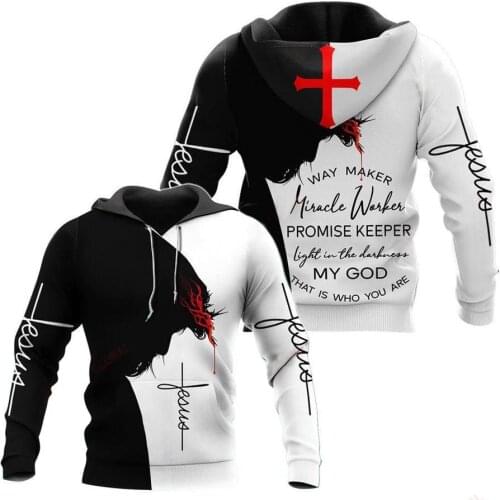 JESUS KNIGHT TEMPLAR 3D Printed Men/Women Hoodie Harajuku Fashion Hooded Sweatshirt Autumn Unisex hoodies sudadera hombre S-099