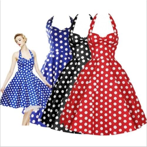 JMprobe Summer Polka Dot Dresses