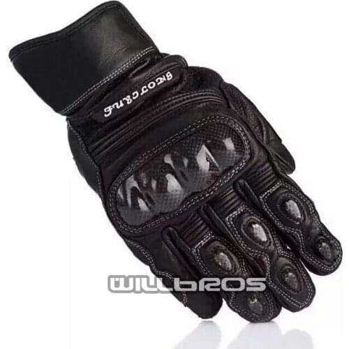 Motocross Racing Leather Gloves Motorcycle Motorbike Guantes Scooter Street Moto Black Luvas Mens Unisex