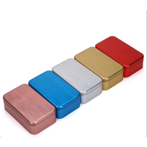 Xin Jia Yi Packaging Custom Food Grade Tin Can Black Metal Square Boxes Aluminum Tea Tin Box