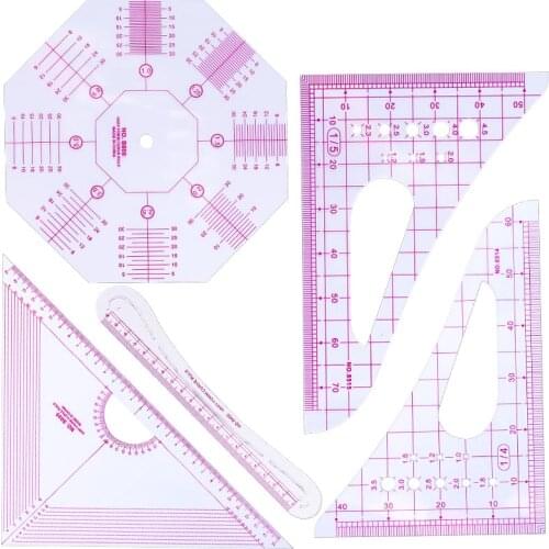KAOBUY Sewing Patchwork Ruler DIY Manual Patchwork Tool Measuring Ruler Template Ruler Tailor Ruler Drawing Ruler Sewing Tool