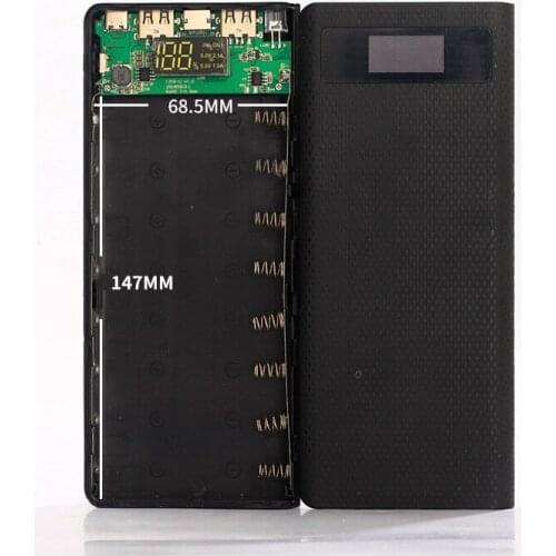 Best Case PCB board welding-free 8 x 18650 mobile power nesting digital display for Power Bank DIY