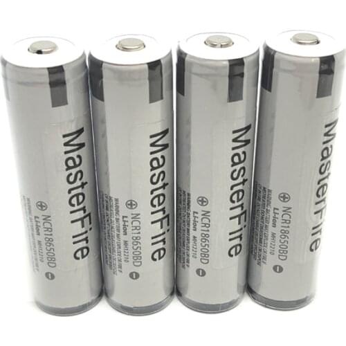 MasterFire Protected Original 18650 battery high drain NCR18650BD 3.7V 3200mAh batteries cell 10A discharge for Panasonic,E-Cigs