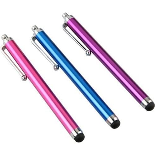 1 Piece 11cm Metal Touch Pen Touch Screen Stylus 3 Blue Color for iPad Kindle Galaxy Tablet Smart Phone Capacitor Stylus Pens