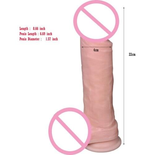 New 8 inch sex toys Big Realistic Silicone Dildo Super Thick Huge Dildos Sturdy Suction Cup Penis Dick for Women Horse Dildo