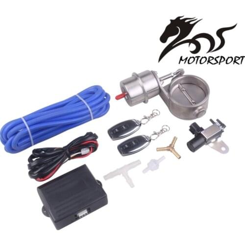 Vacuum Actuator CUTOUT With Exhaust Control Valve Set 2.5" 63mm/3'' 76mm Pipe CLOSE STYLE and Wireless Remote Controller