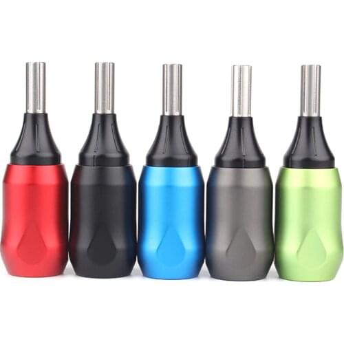 Aluminum Tattoo Grip Tube With 1 Needle Bar Adjustable For Cartridge Tattoo Needle Rotary & Coil Tattoo Machine Gun 5 Color