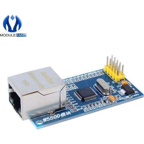 For Arduino W5500 Ethernet Network Modules For Arduino TCP/IP 51/STM32 SPI Interface 3.3V 5V I/O MCU