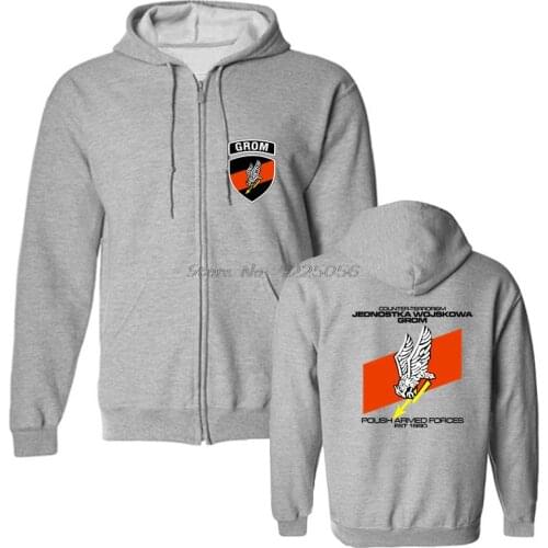 JW GROM Poland Elite Counter Terrorism Unit Special Force Military Hoodie Men Hoodies Hooded Sweatshirt Streetwear Harajuku