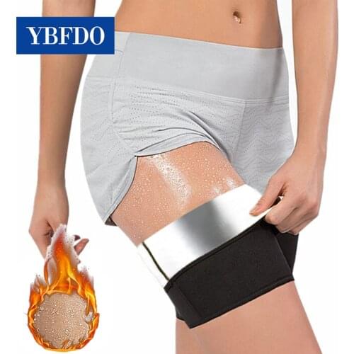 YBFDO New Womens Sweat Sauna ion coating Thermo Thigh Control Slim Armbands Calf Control Shapers Set Sweat Sauna Fitness