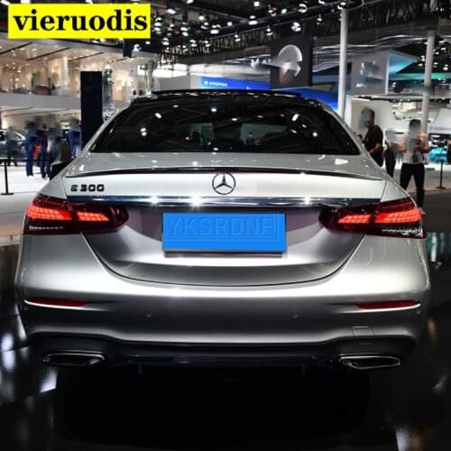 Rear Trunk Spoiler Boot Wing Lip For Mercedes-Benz NEW E Class W213 E250 E300 E43 E63 AMG Sedan 4 Door 2021 ABS