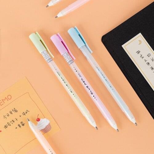 1pcs Solid Glue Stick Pen Shape Candy Color Quick-drying High Viscosity Creative Students Stationery