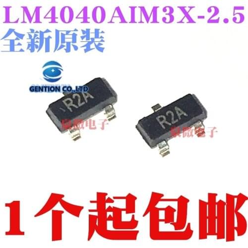 10PCS LM4040AIM3X 2.5 LM4040AIM3 silk-screen R2A SOT-23 in stock 100% new and original