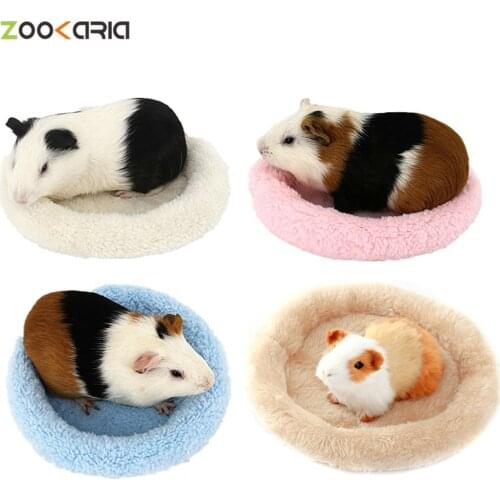 5 Colors Hamster Nest Pad Velvet Warm Pet Nest Arctic Cushion Hamster Hedgehog Chinchilla Rabbit Pet Bed Pet Supplies