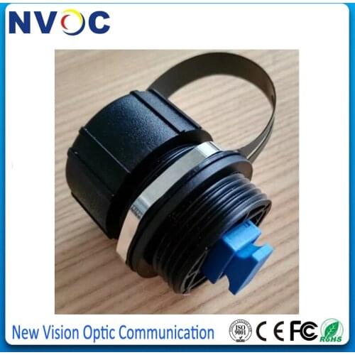 5Pcs/Lot,FTTA Outdoor SC ODVA adapter,ODVA SC SX Fiber Optic Adapter,Outdoor IP67 ODVA-SC Bulkhead Adapter with Dust Cap