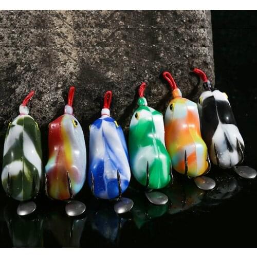 60mm Soft Baits Shad Soft Lure For Fishing Lure Bait frog Smell bass Jigging Jig Carp Silicone Artificial Wobblers Fish Tackle