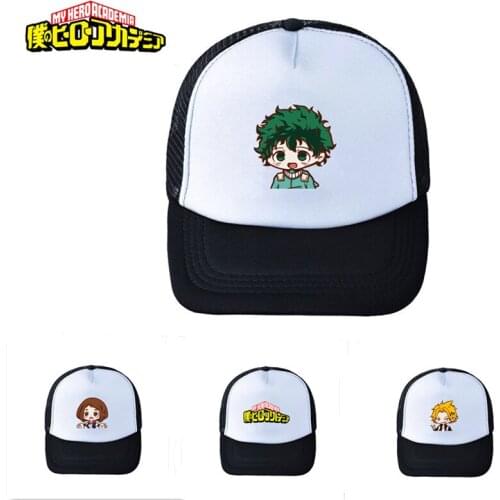 Anime My Hero Academia Baseball Cap Adult Cute Unisex Hat Cartoon Fashion Cotton New Summer Breathable Mesh Caps Shipping Free