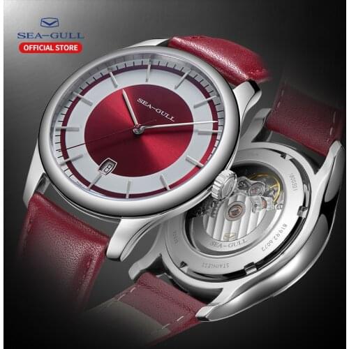 Seagull Watch Mens Automatic Mechanical Watch Business Watch Personality Calendar Watch Big Dial Designer Series 6069