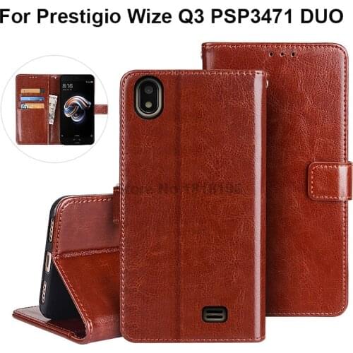 Wallet Case Cover For Prestigio Wize Q3 PSP3471 DUO Case Flip PU Leather Case For Funda Prestigio Wize Q3 Cover Phone bag Capa
