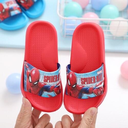 Disney childrens slippers summer cartoon boy slippers indoor household bathroom slippers soft bottom shoes