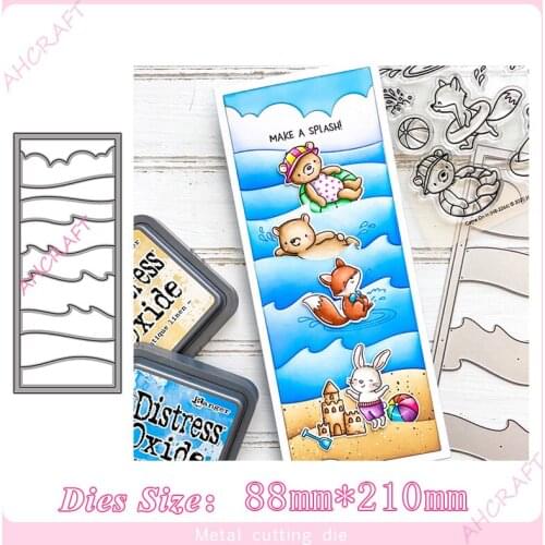 Long rectangular cloud frame Metal Cutting Dies for diy Scrapbooking Photo Album Decorative Embossing PaperCard Crafts Die2020