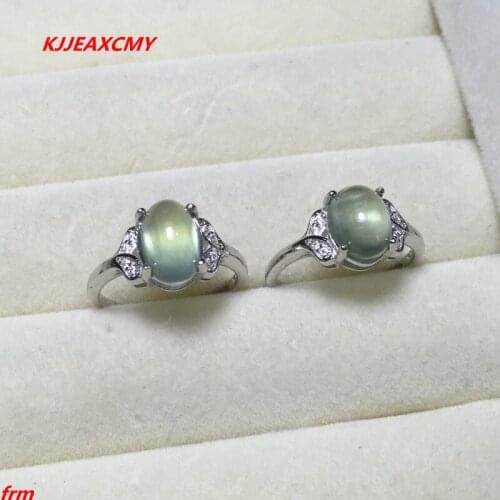 KJJEAXCMY Fine jewelry 925 pure silver inlaid with natural grape stone ring women ring support identification