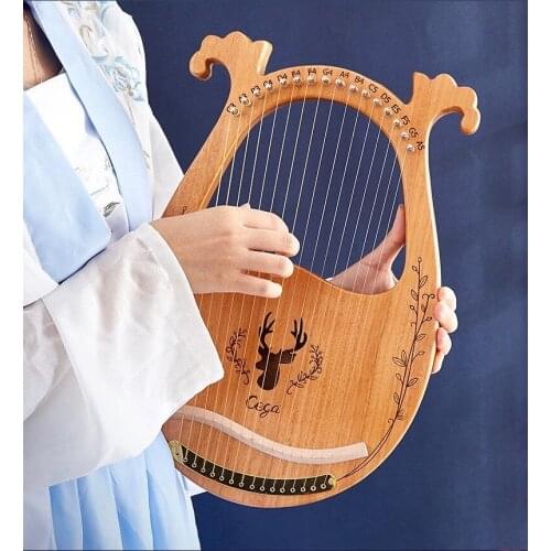 Lyre 16 Strings Wooden Mahogany Kid Harp For Early Children Music Education Instrument Musicial Gift