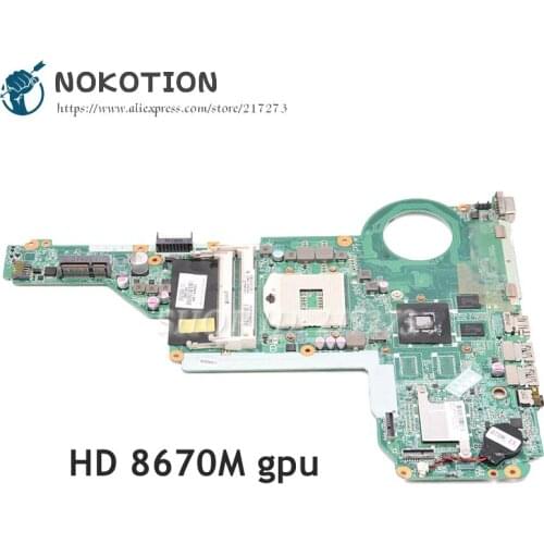 NOKOTION 720459-501 720459-001 DA0R62MB6E1 Laptop Motherboard For hp Pavilion 15 17 15-E 17-E Main Board HD 8670M DDR3