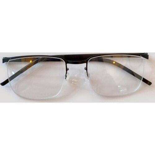 Titanium Eye Glasses Frames for Men 2020 New Prescription Half Square Eyeglasses Frame Myopia Optical Eyewear