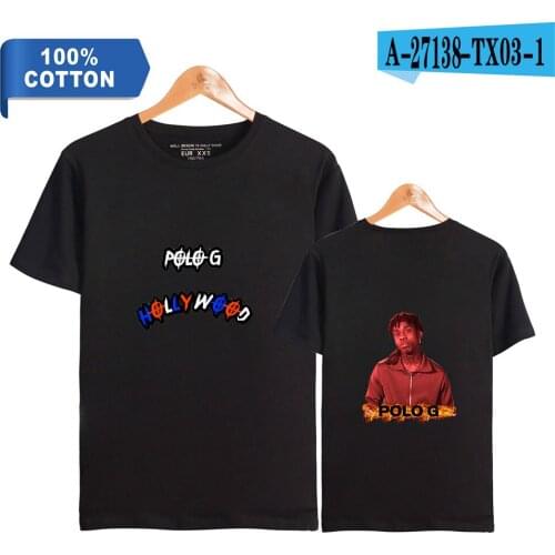 New 2020 Hip Hop Rapper Polo G Taurus Tremani Bartlett Album Print 100% Cotton T shirt Women/Men Clothes Short Sleeve T-Shirt