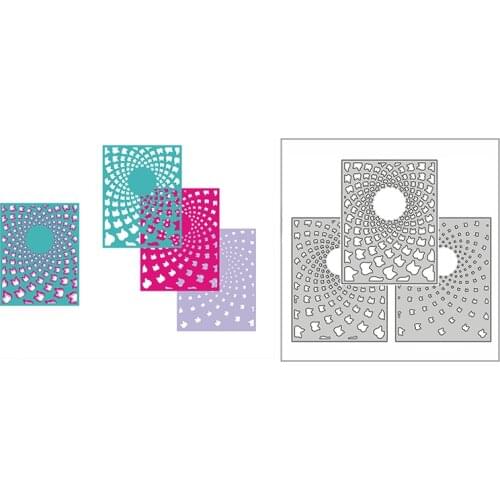 New 2021 Layering Tulip Swirl Plate Metal Cutting Dies for DIY Scrapbooking and Card Making Decorative Embossing Craft No Stamps