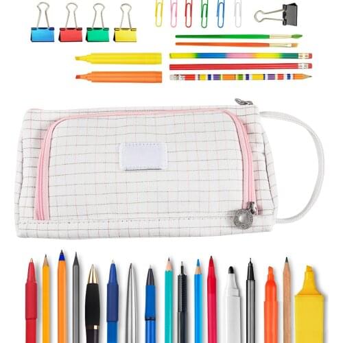 New Pencil Case Portable Large Capacity Pen Storage Bag Stationery Bag Pencils Cases For School Office Dropshipping