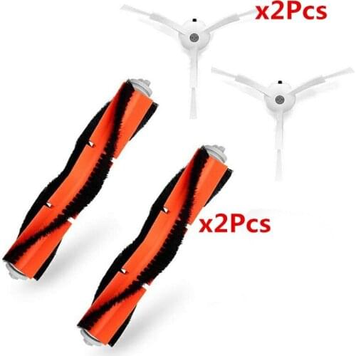 Main brush+2side brush Suitable for Xiaomi Mi Robot Vacuum Cleaner parts xiaomi vacuum 1/2 roborock s50 accessories
