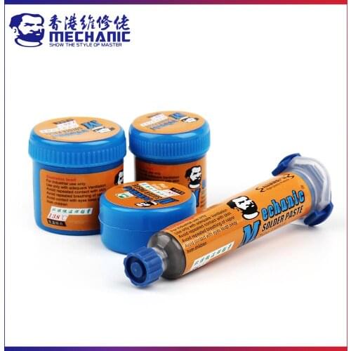 MECHANIC Original Lead-free Solder Tin Paste 138C Low Temperature Melting Point Welding Flux Cream Sn42/Bi58 Repair BGA Tools