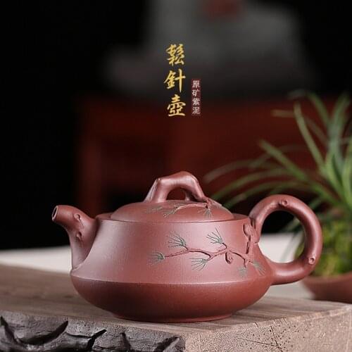 Sand Pot Wholesale Original Mine Purple Mud Pine Needle Pot Drinks Handmade Gift Collection Customized One Substitute