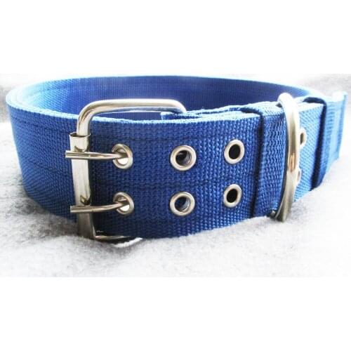 10pcs/lot Strong Nylon Pet Dog Collars with Semicircle Joint 4 Colors Available for Large Dogs