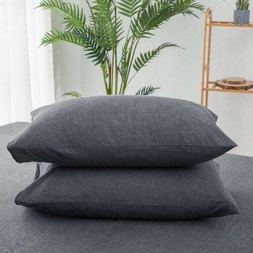 Bed Pillowcases Rectangle PC02 48*74cm Pillow Case Cotton Solid Bed Home Living Room Decorative Pillow Covers