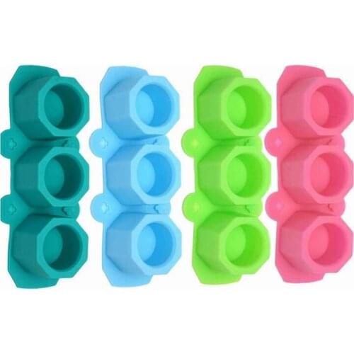 Silicone Flower Pot Molds Polygonal Succulent Plants Moulds DIY Ceramic Craft Casting Concrete Molds Candle Holder Molds Ice Sho