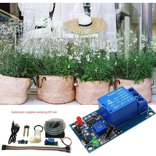 DIY Automatic Watering Irrigation System Soil Moisture Sensor Pump Module Kit