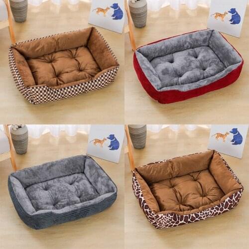 Corduroy Cat Bed House Kennel Puppy Bed Dog Mat Tent Dog Beds for Small Dogs Dog House Sofa Bed Cat House Pet Bed Dog Supplies